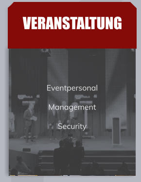 VERANSTALTUNG  Eventpersonal Management Security